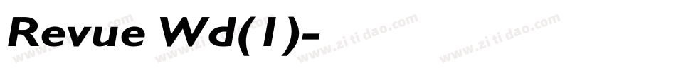 Revue Wd(1)字体转换